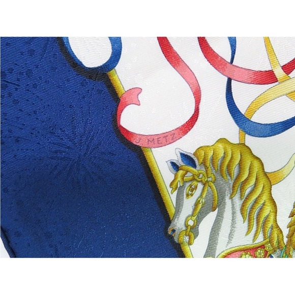 Hermes Multicolor Carousel Silk Scarf - Picture 9 of 12